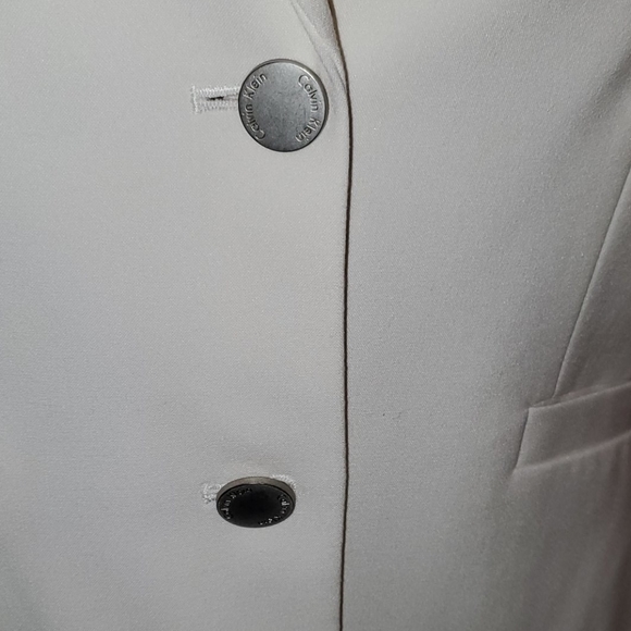 Calvin Klein Suit Jacket Size 8, Cream - Picture 3 of 12